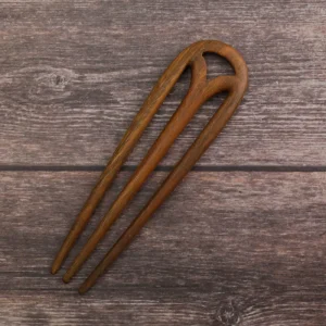 peigne à chignon en bois