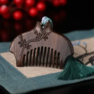 peigne en bois robe chinoise