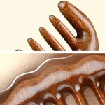 peigne en bois antistatique