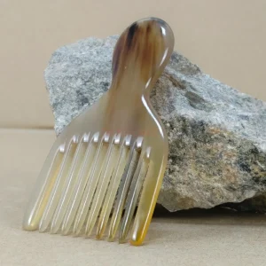 peigne afro en corne de buffle