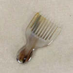 peigne en corne de buffle pour cheveux afro