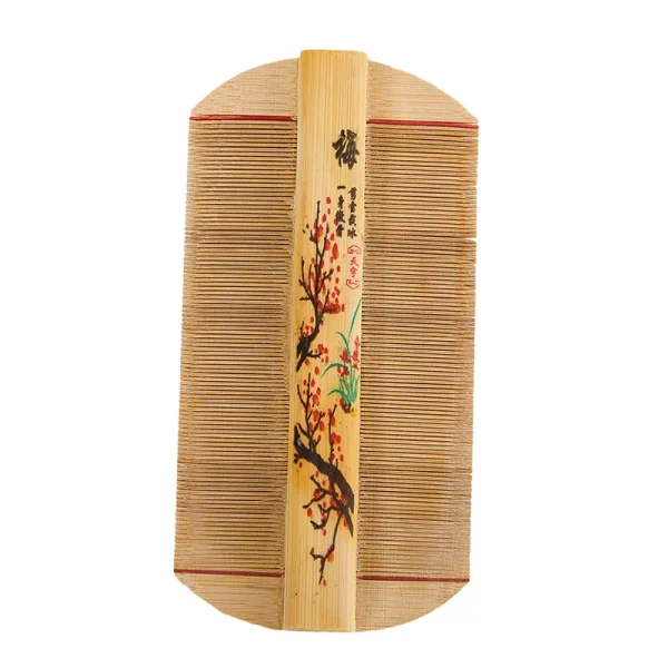 peigne à poux en bois de bambou