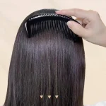 peigne élégant en corne naturelle