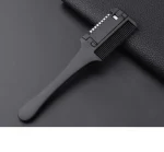 peigne rasoir noir pour barbiers
